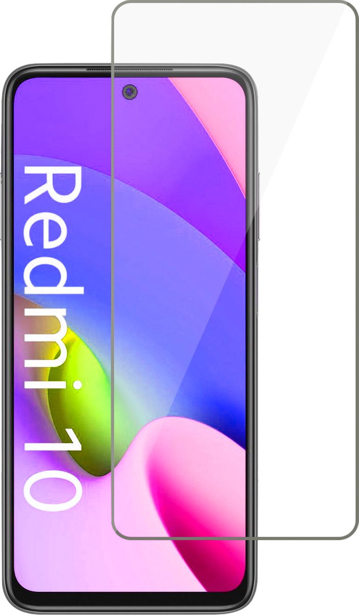 Geschikt voor Xiaomi Redmi 10 Screenprotector Glas - Beschermglas Screen Protector - 1x