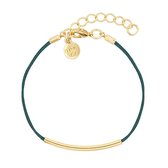 Mint15 Armband 'Tube it - Emerald' - Goud