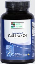 Green Pasture Blue Ice Fermented Cod Liver Oil - 120 capsules sinaasappel