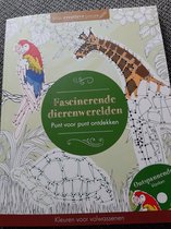 Kleurboek Punt voor punt / Kleurboek volwassenen/ fascinerende dierenwereld / met muziek CD