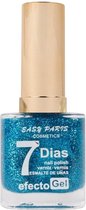 Easy Paris - Nagellak -  Transparant met blauwe glitters - 1 flesje met 13 ml inhoud - Nummer 59