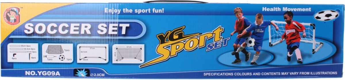 Voetbaldoel set - Goal Set - Voetbalgoal set - Voetbal - Goal, Bal en Pomp