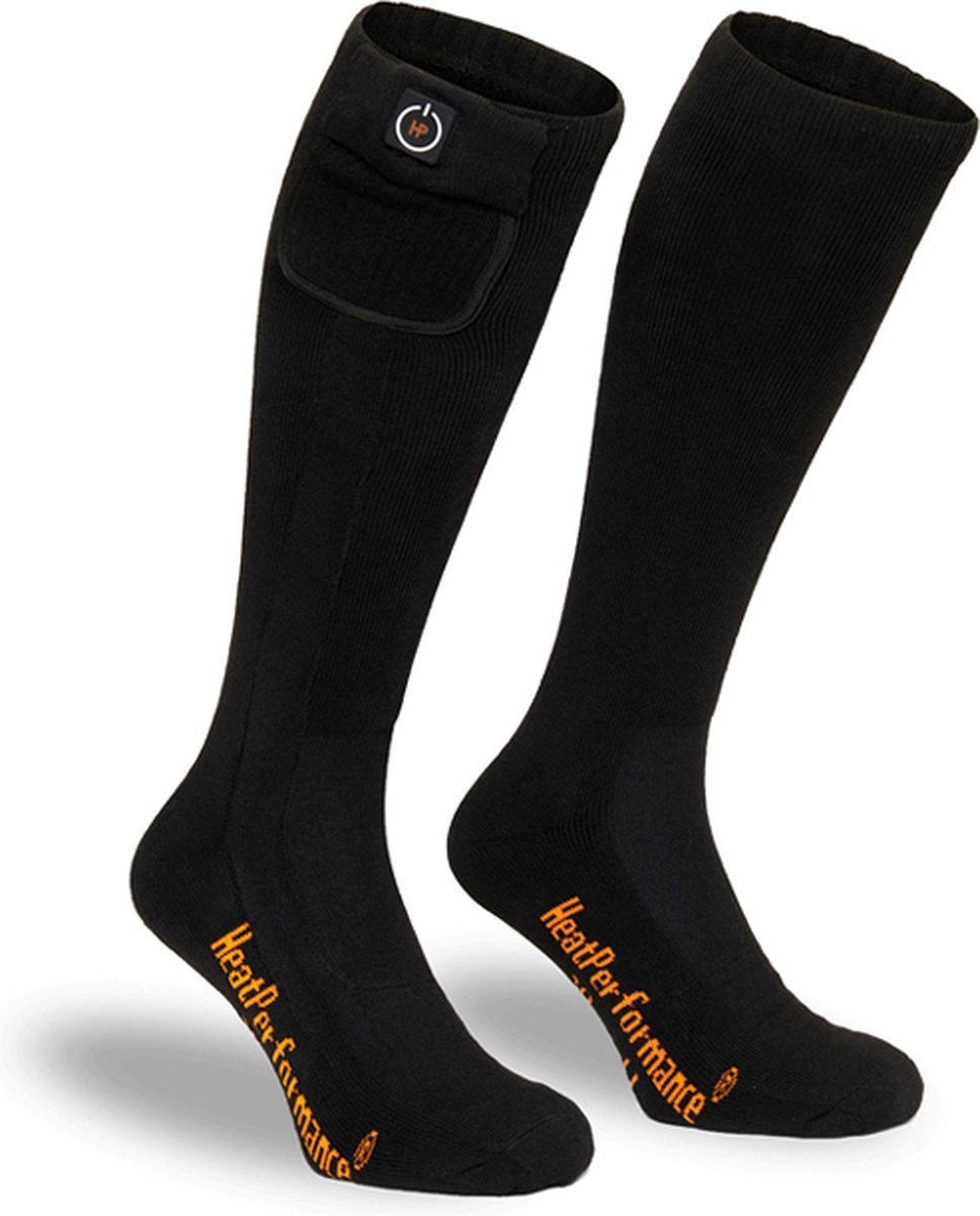 HeatPerformance® POWER Verwarmde sokken skisokken oplaadbare accu Zwart