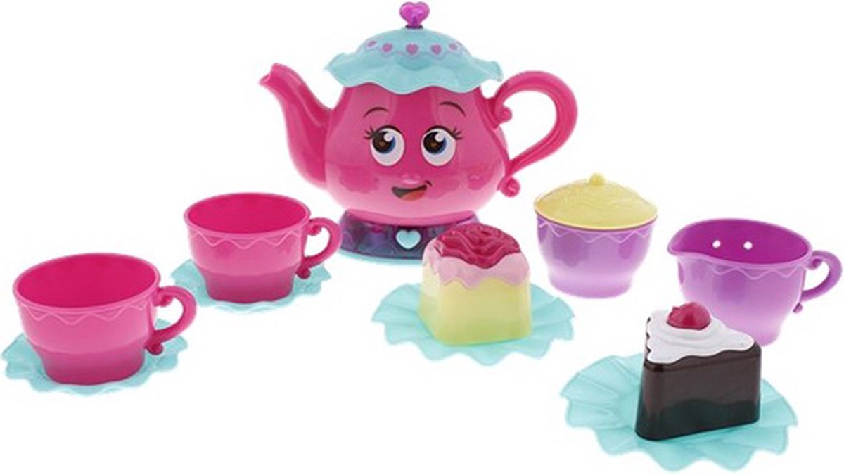Afbeelding van product Tea Party speel set - Thee set - Speelgoed - Kinderen - Keuken - Kerst - Cadeau - Feestdagen