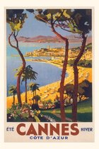 Pocket Sized - Found Image Press Journals- Vintage Journal Cannes Travel Poster