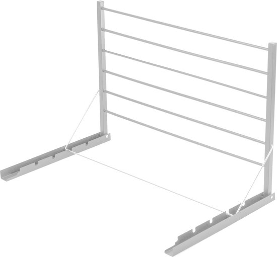 Étendoir à Linge Mural, Séchoir à Linge Mural étractable Pour L Et En Acier Foxydry Fold 60 60x50x10 Cm 84793188