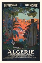 Pocket Sized - Found Image Press Journals- Vintage Journal Algeria Travel Poster