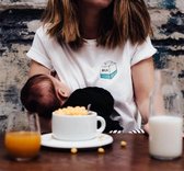 Borstvoeding T-shirt | Maat M | Biologisch katoen | Take Away Milk TajineBanane