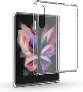 Samsung Z Fold 3 Hoesje - Samsung Galaxy Z Fold 3 hoesje case transparant shock proof hoes cover hoesjes