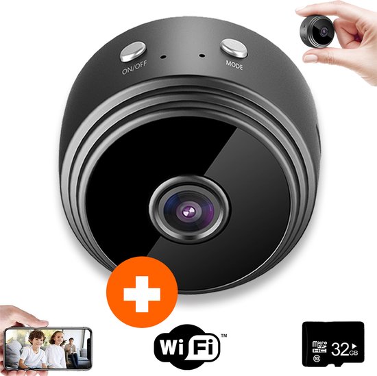 Techmaster Spy camera draadloos met WiFi App – Spycam met 32 GB  geheugenkaart –... | bol.com