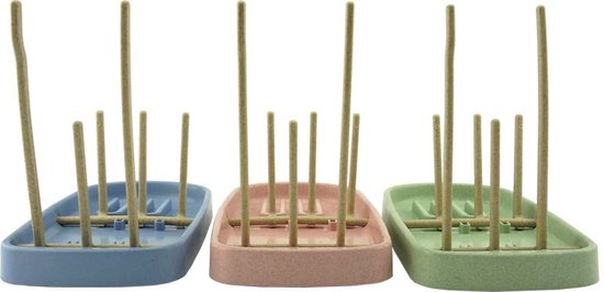HOGA - Baby Flessenrek - Afdruiprek - Flessendroogrek baby - Babyflessen - Blauw van Hoga — afbeelding 2