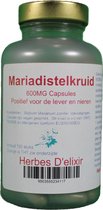 Mariadistelkruid capsule - 100 stuks - Herbes D'elixir