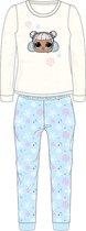 LOL Surprise! Kinder Pyjama- Huispak Meisjes Coral Fleece Maat 92/98 Wit/Blauw