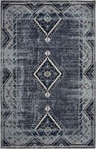 Vintage Vloerkleed Blauw 08i Collection "Raw Denim"  160x230 cm