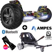 Off Road Hoverboard met Hoverkart | Ampes | Bluetooth Speaker | Oxboard | LED verlichting | Hip Hop
