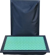 XL Laptray - Laptoptafel - Schootkussen - Extra Groot - Arte Ronda Verde - 50x37x9 cm