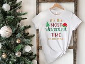 Lykke | It's The Most Wonderful Time Of The Year T-shirt | Mannen - Vrouwen - Unisex | Katoen | Wit | Maat M