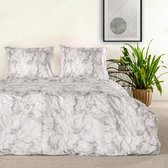 Charm & Co Marble - Dekbedovertrek - Tweepersoons - 200 x 200/220 - Grijs