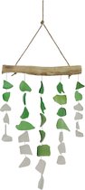 Hangmobiel - Glas - Groen - 60x25x1,5 cm - Indonesie - Sarana - Fairtrade