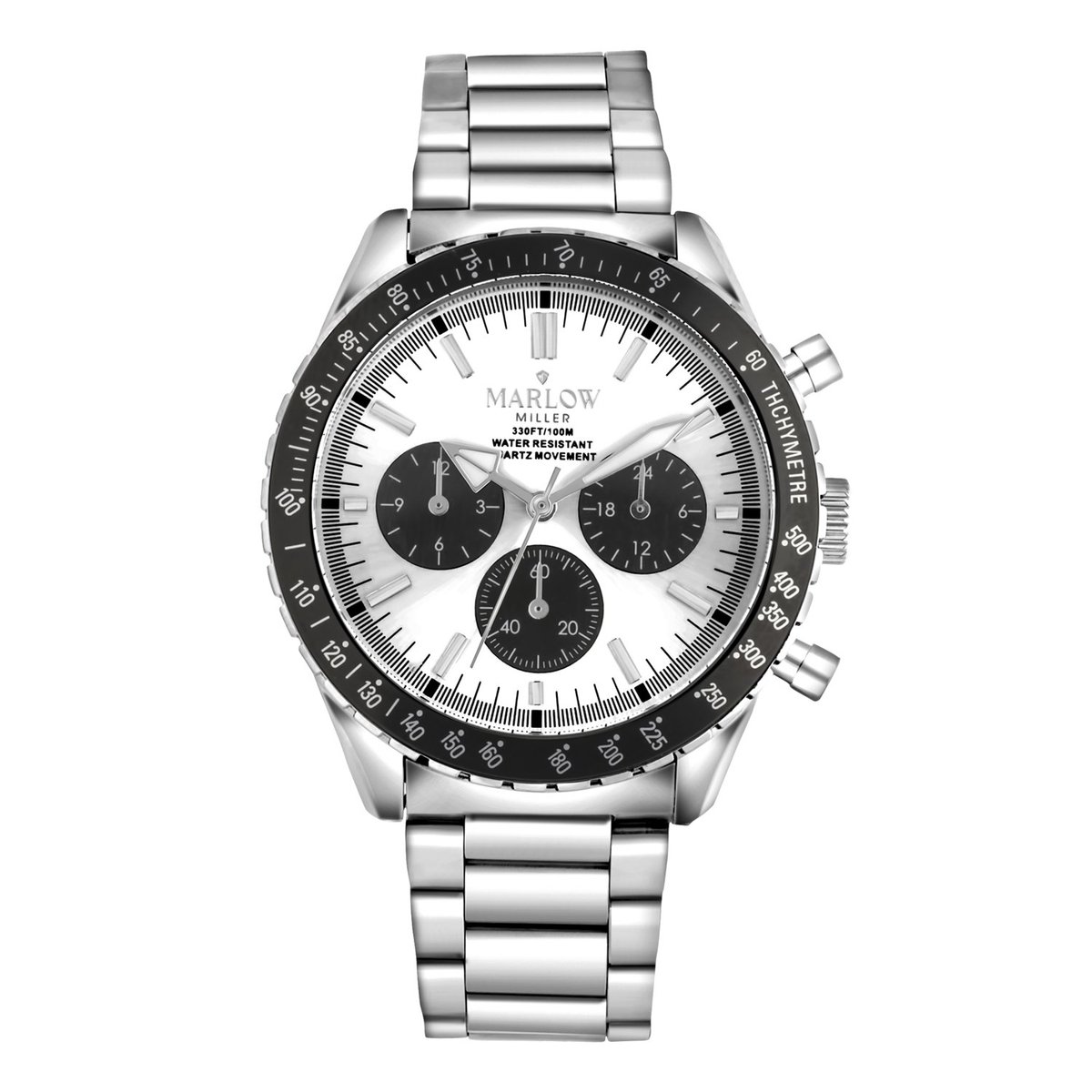 Marlow Miller chronograaf horloge met stalen band