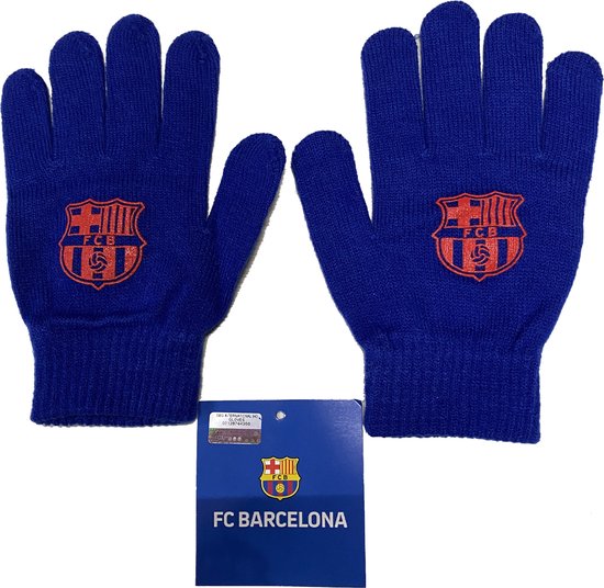FC Barcelona – gants enfants – Taille unique – Blauw – Acryl – Élasthanne –  Polyester... | bol.com