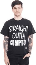 N.W.A Straight Outta Compton - Zwart - T-Shirt - Maat XXl