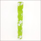 Folie - Lime met witte bloemen - Bloemenfolie - Cellofaan - Inpakfolie - 40 meter x 60 cm