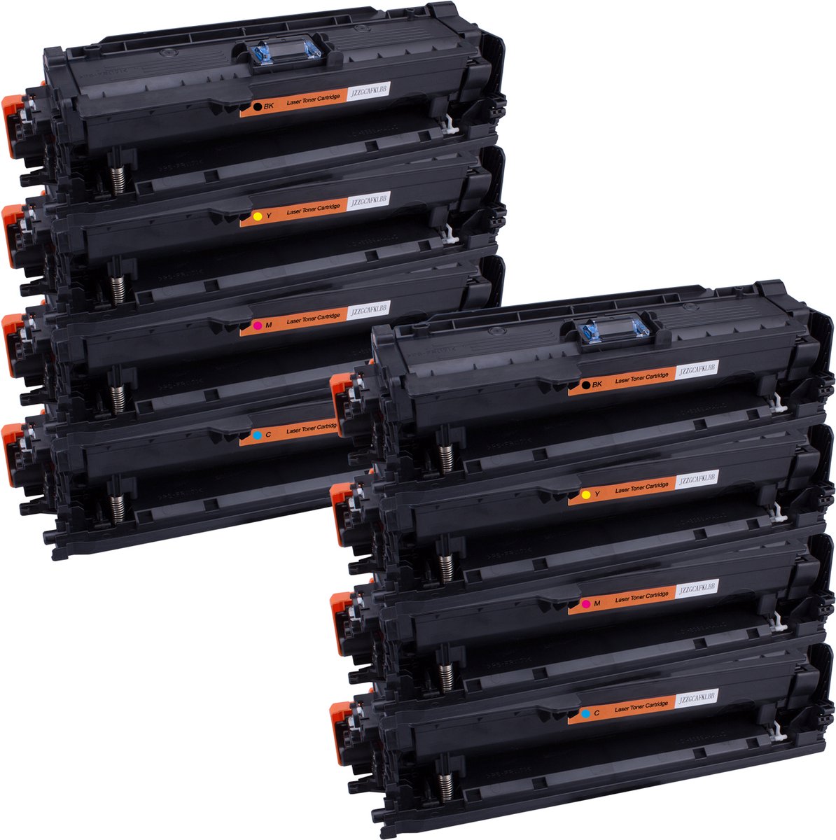 PlatinumSerie® 8 x toner XXL alternatief voor HP CE260X CE261A, CE262A CE263A
