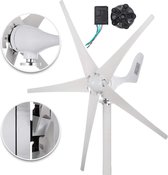 Konox® Windturbine Generator 500W - Mini Windmolen - Wind Turbine - Groene Stroom - Energie Opwekken - 5 Bladen - 12V - Aluminium - RVS