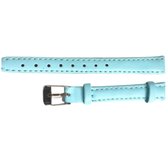Horlogebandje- Leer- Lichtblauw- 12 mm- Charme Bijoux