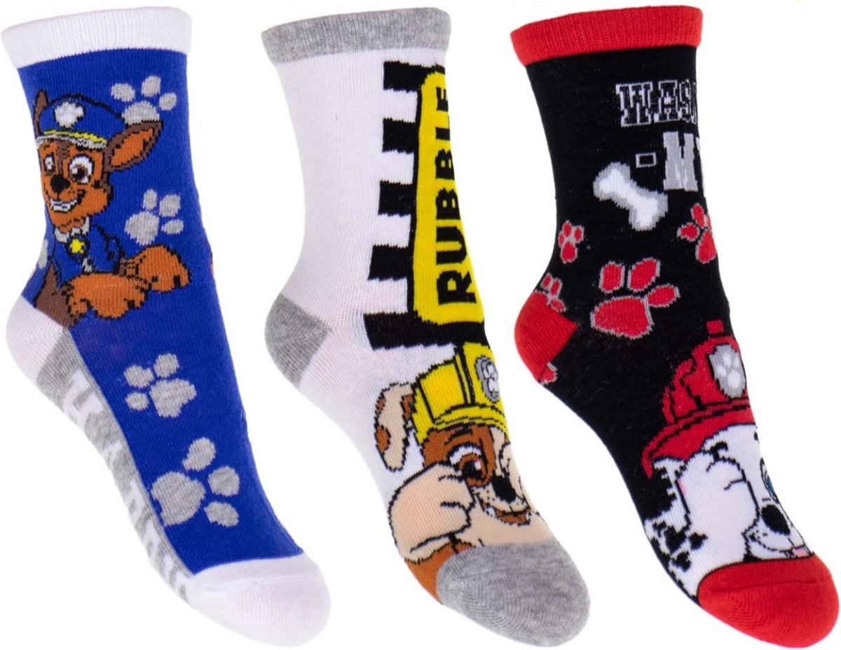 Paw Patrol Sokken - Expressions - 3 paar - maat 31/34