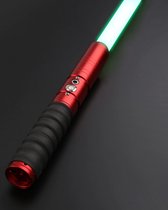The Common Star Wars Lightsaber - Dueling Saber - Cosplay - 12 Kleuren Licht - Draadloos en Oplaadbaar - Metalen Handvat - Rood