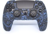 Controller hoesje | Geschikt voor Playstation 5 | Inlcusief 2 Thump grips | Blue Leaves
