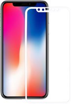 Mobigear Edge To Edge Gehard Glas  Screenprotector Geschikt voor Apple iPhone X - Wit