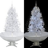 Huis en Tuin Depot Kerstboom Sneeuwend Met Paraplubasis 170 Cm Wit