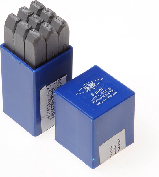 Gravurem 01102000 slagletters A-Z,& in letterhoogte 2mm