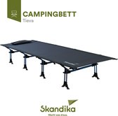 Skandika Tieva Ligbed – Veldbed - Ligbed – Ligstoel tuin - Comfortabel en compact opklapbed, tot 200 kg, stabiele constructie, opvouwbaar, lichtgewicht, 190 x 64 cm | Campingbed vo