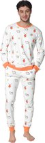 Happy Pyjama's Heren Pyjama maat: 'XL' (S-XXL) - Super leuke heren pyjama van katoen in een mooi Hollands thema. Comfortabele pyjamaset voor volwassenen