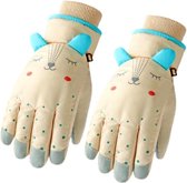 KidsMemories- Wit- Handschoenen- Meisjes- Ski handschoenen
