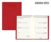 Brepols Agenda 2022 - Delta - Lucca  hard cover - 8,1 x 12 cm - Rood