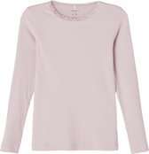 NAME IT NKFKAB LS SLIM TOP Meisjes T-shirt - Maat 134/140
