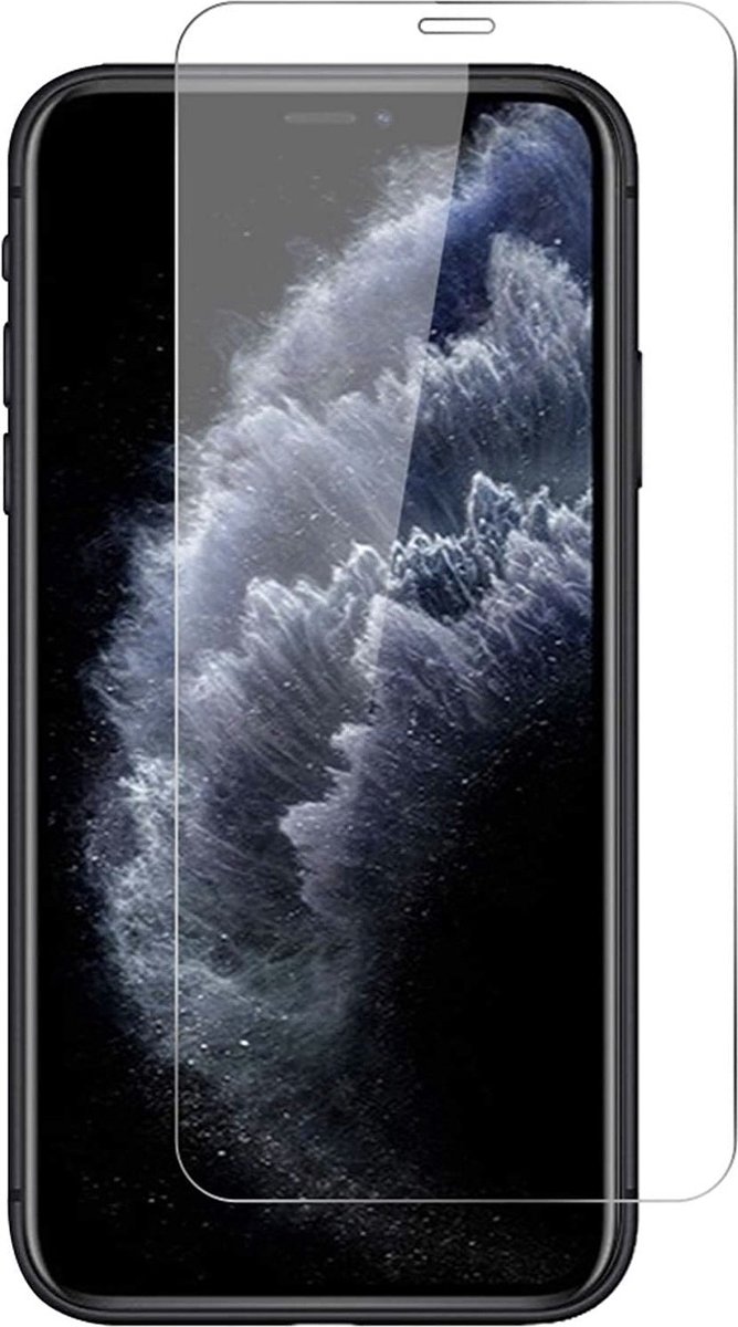 geschikt voor iPhone 12 screenprotector - geschikt voor iPhone 12 screen protector - 9H glas - Full cover - Merkloos
