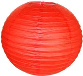 4 lampion kerstballen rood - Kerstversiering - kerstbal - lampion