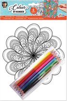 Kleuren op nummer "Mandala" 6 Kleurplaten | Sint-tip | Kerst-tip | Cadeau-tip