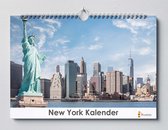 New York kalender 35x24 cm | Verjaardagskalender New York | Wandkalender New York | Verjaardagskalender Volwassenen