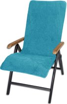 JEMIDI Housse en éponge pour chaise de jardin 100% coton Chaise de jardin 60cm x 130cm Housse en éponge Housse de coussin Housse de chaise de jardin Housse de coussin - Turquoise