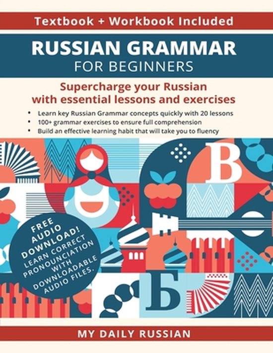 Russian Grammar for Beginners Textbook + Workbook Included - cover