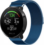Milanees Smartwatch bandje - Geschikt voor  Polar Vantage M Milanese band - blauw - Strap-it Horlogeband / Polsband / Armband