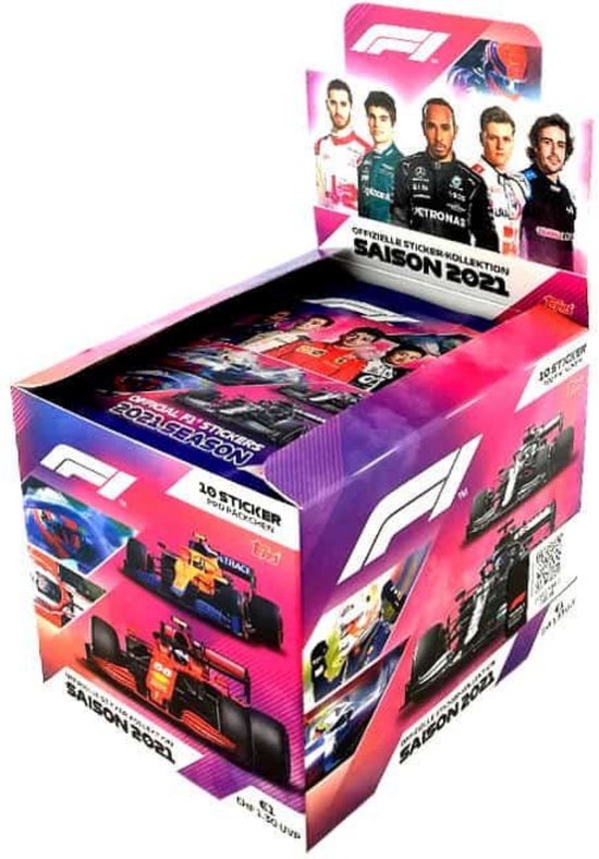 Afbeelding van het spel 2021 TOPPS FORMULA 1 STICKERS  BOX - 50 PACKS