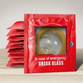 Condoom - Break Glass - 2 stuks - per stuk verpakt